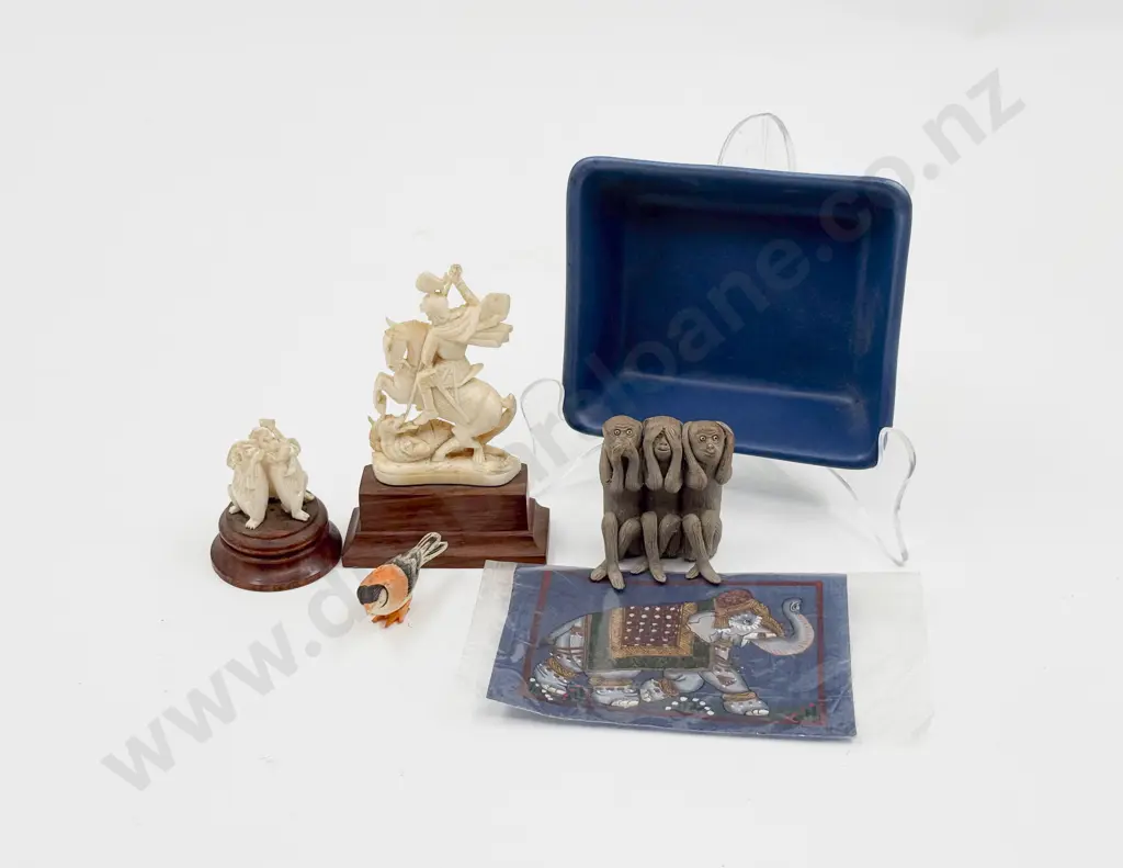 Ivory Carved Pieces and Various Image 1++