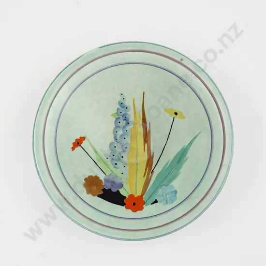 Art Deco Carlton Ware Footed Dish Handpainted with Spring Floral Spray