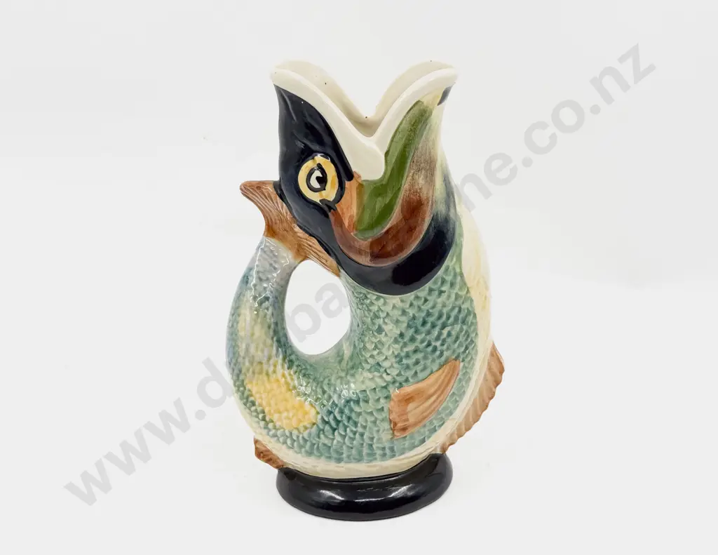 Dartmouth Devon England Pottery Gurgle Fish Jug Image 1++