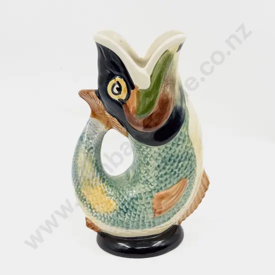 Dartmouth Devon England Pottery Gurgle Fish Jug