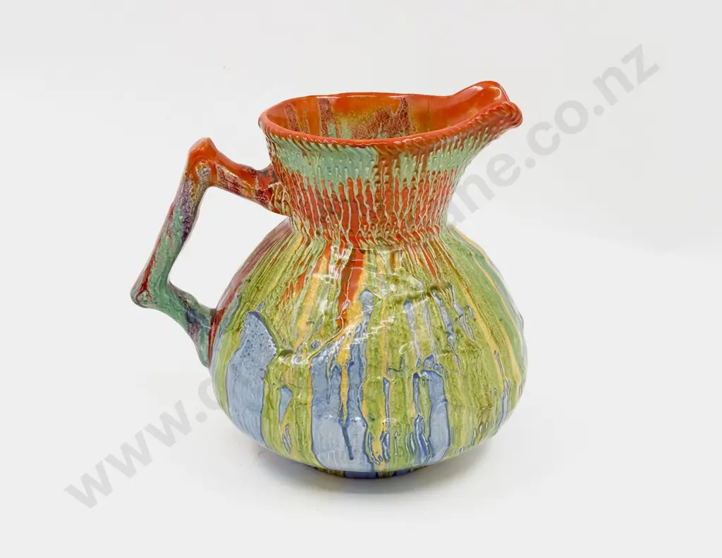 Clarice Cliff Bizarre Delecia Fish and Sea Weed Ewer Image 1++