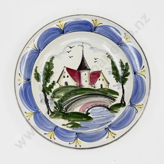Pre-War Jasba Germany Handpainted Wall Plate