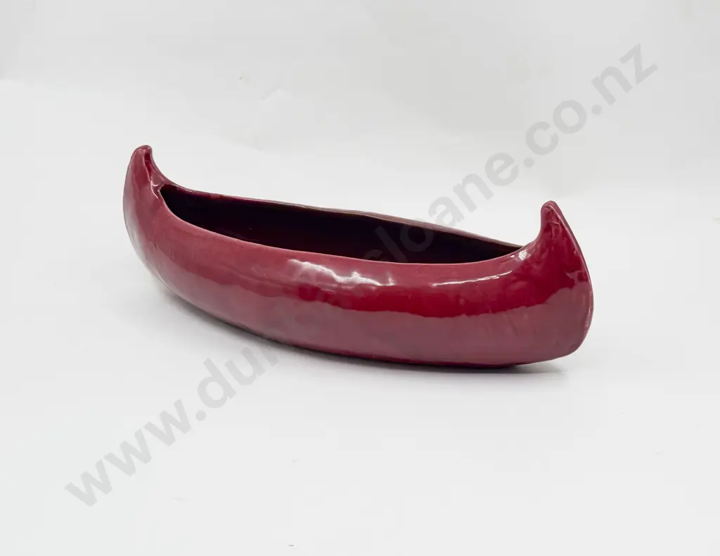 Early C20th CH Brannam of Barnstaple 'Canoe' Form Flower Trough/Planter Image 1++