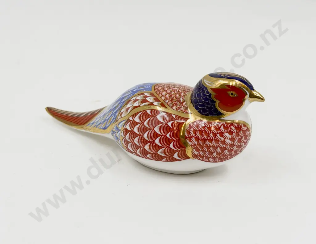 Royal Crown Darby Model of a Pheasant in Imari Pattern Image 1++
