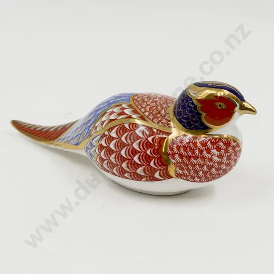 Royal Crown Derby Model of a Pheasant in Imari Pattern