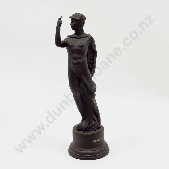 Wedgewood Black Basalt Mercury Figure with Packing Box