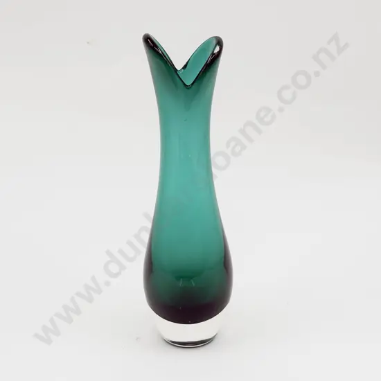 Whitefriars Encased Sea Green Specimen Vase