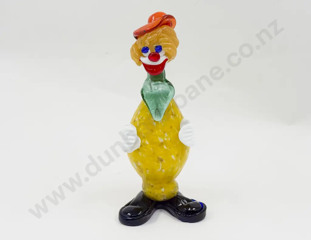 Mid C20th Murano Glass Clown Still with Label Image 1++