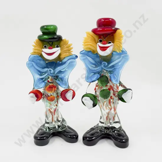 Mid C20th Murano Glass Clown and Other