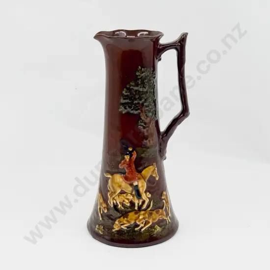 Royal Doulton Kingsware Shallow Relief Hunting Scene Ewer