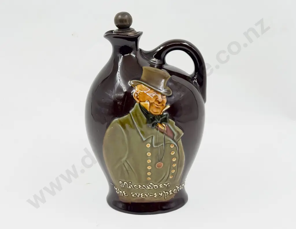 Royal Doulton for Dewar's Whisky Kingsware Micawber Decanter with Stopper Image 1++