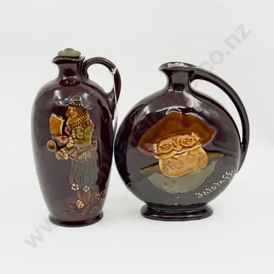 Two Royal Doulton for Dewar's Whisky Decanters