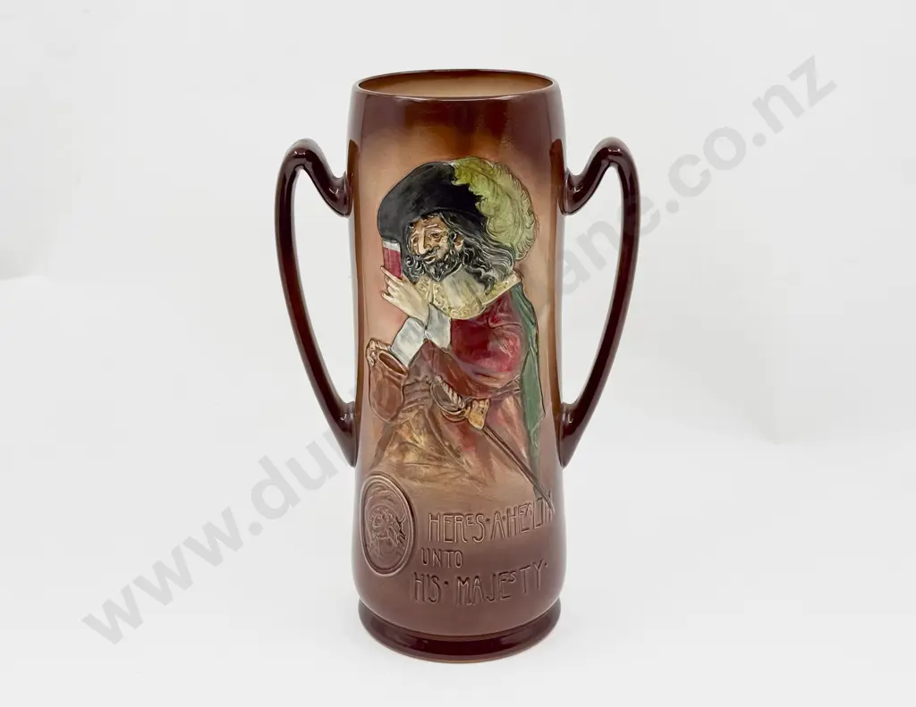 Royal Doulton Series Ware Handled Long Stemmed Vase Image 1++