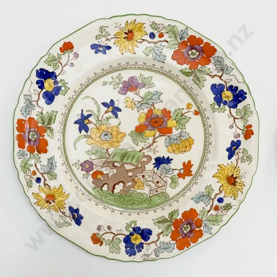 Three Masons Ironstone Wall Mounted Plates and Four Decorative Plates