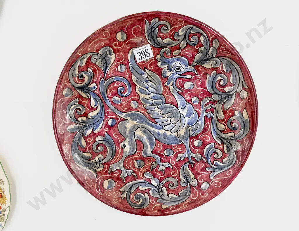 Early C20th European Glazed Earthenware Charger Image 1++