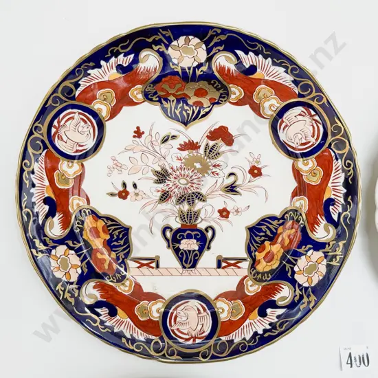 Four Victorian Wall Mounted Decorative Dinner Plates