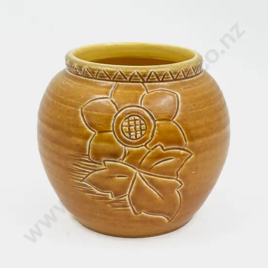 Art Deco Bretby Hand Made Rose Vase #3427A In Sized Decoration