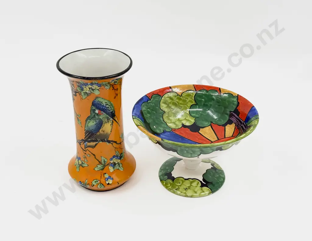 Grimwades Delphi Tazza and Kingston Kingfisher Vase Image 1++