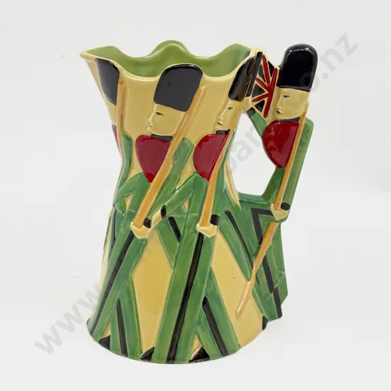 Burleigh Ware Relief Moulded Marching Soldier Jug