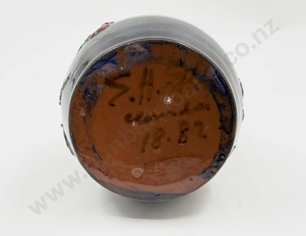 Art Deco Empire Ware Rose Vase and Rubens Ware Pomegranate Pattern Brush Vase Image 1++