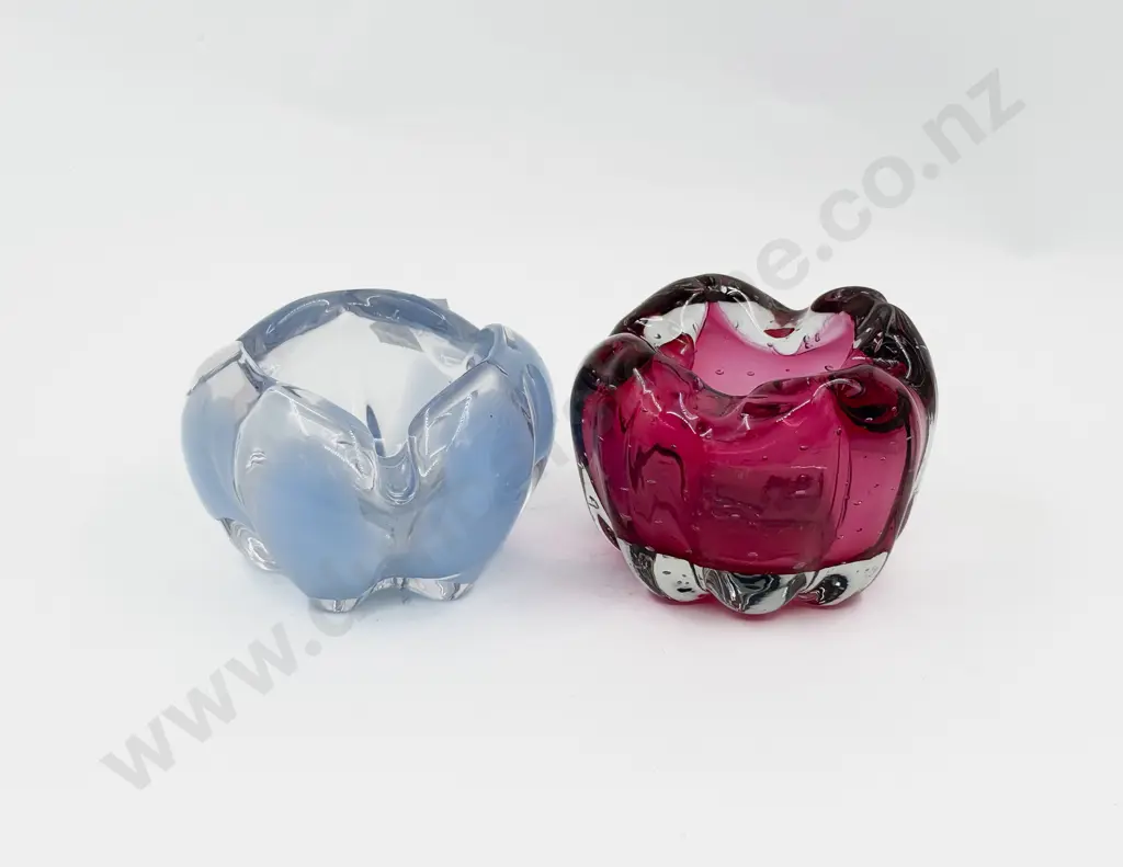 Mid C20th Murano Encased Heavy Glass Dish Image 1++