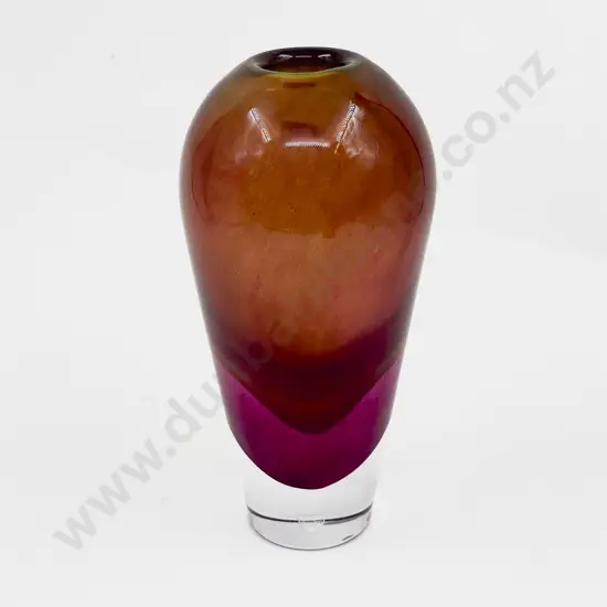 Orrefors Heavy Encased Layered Glass Vase
