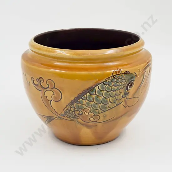 C H Brannam For Libertys London Koi Decorated Planter