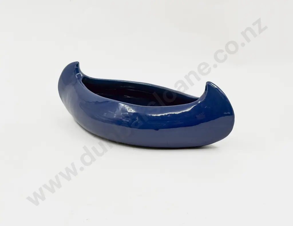 C H Brannam Glazed Canoe Planter Image 1++