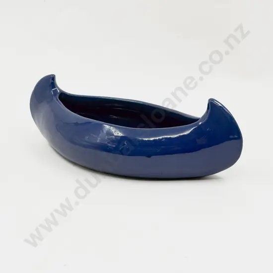 C H Brannam Glazed Canoe Planter