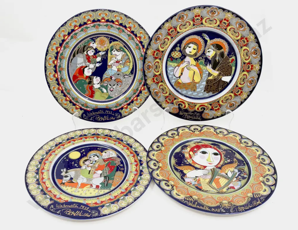 Five Rosenthal Bjørn Windblad Ltd Ed Christmas Plates 1977-1980 1982 Image 1++