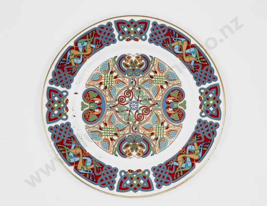 Four Spode Collectors Plates Ancient Symbol Decorations Image 1++
