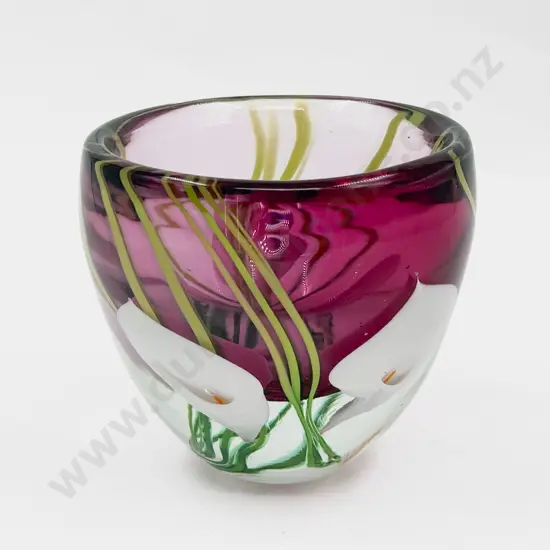 Peter Raos 1988 Encased Arum Lily Vase