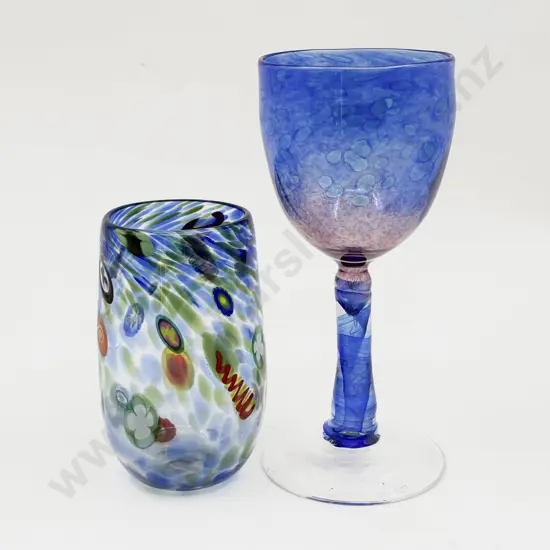 Garry Nash '98 Tumbler Vase and Unidentified Goblet