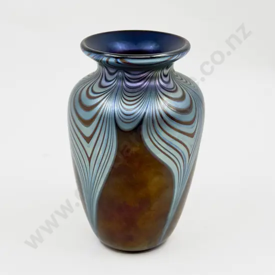 Okra '87 Iridescent Glass Vases