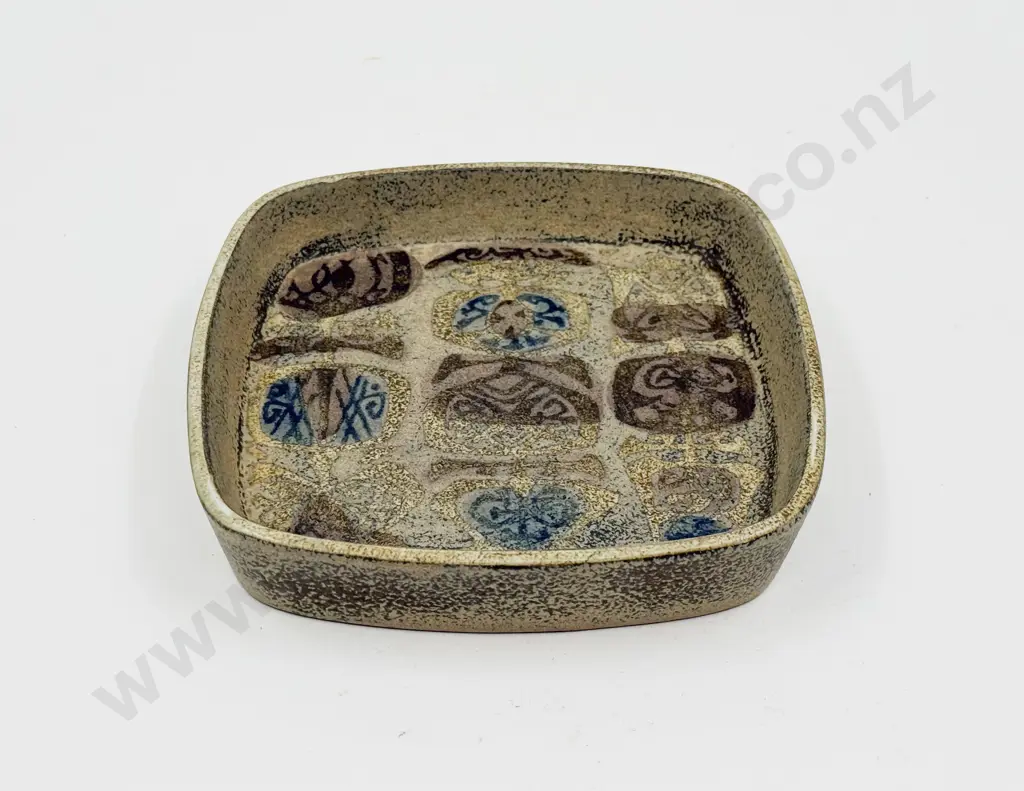 Royal Copenhagen 1969-1974 Fajance Square Shallow Dish Image 1++