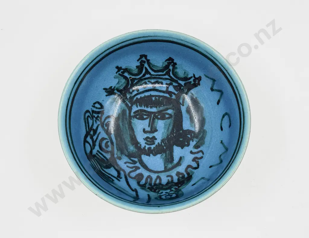 Royal Copenhagen Jais Neilsen Royal Portrait Dated 2-4-50 Bowl Image 1++