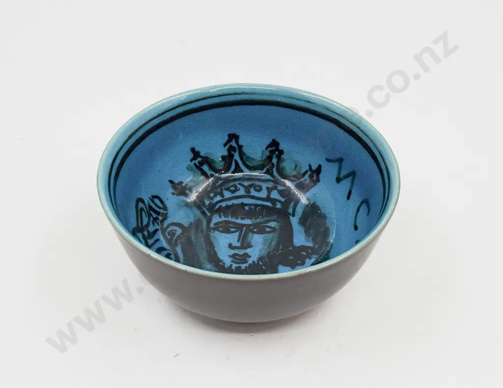 Royal Copenhagen Jais Neilsen Royal Portrait Dated 2-4-50 Bowl Image 1++