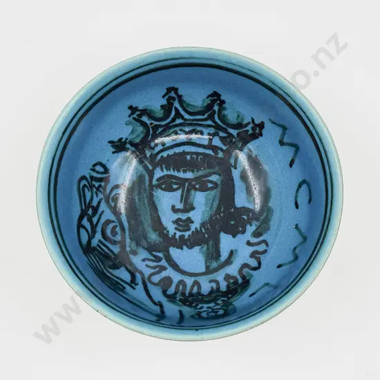 Royal Copenhagen Jais Neilsen Royal Portrait Dated 2-4-50 Bowl