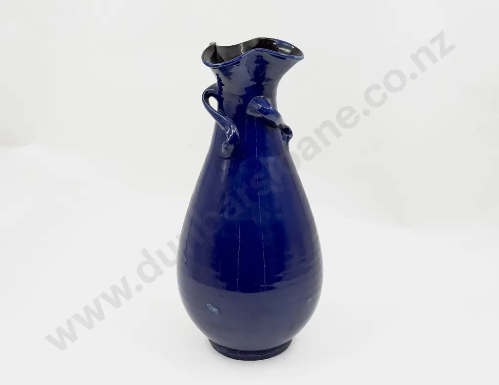 C H Brannum Barum Glazed Neck Handled Vase Image 1++