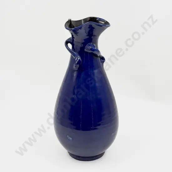 C H Brannum Barum Glazed Neck Handled Vase