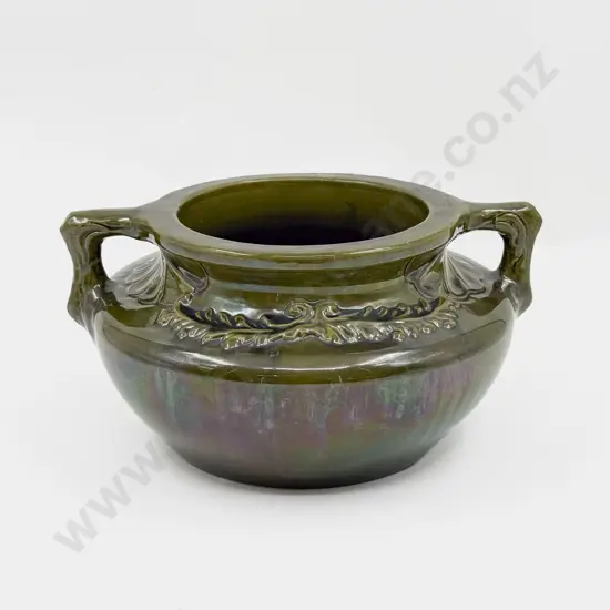 Late C19th Japan Studio Pottery Handled Planter