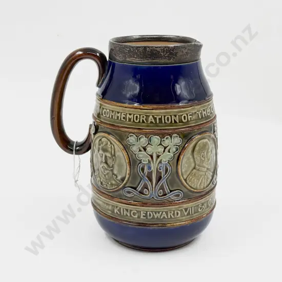 Doulton Lambeth Edward VII Coronation Jug