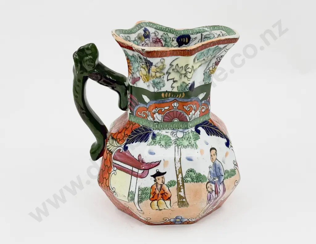 Mid C19th Masons Ironstone Chinoiserie Pattern Jug Image 1++