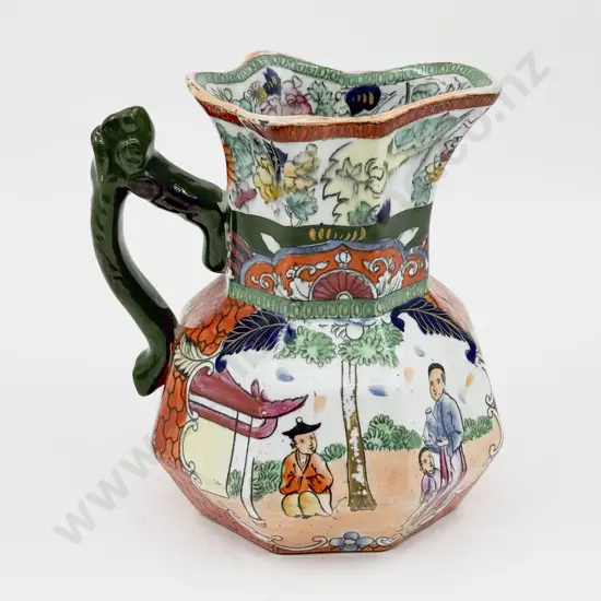 Mid C19th Masons Ironstone Chinoiserie Pattern Jug
