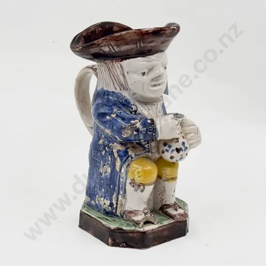 Early C19th Prattware Original Toby Jug