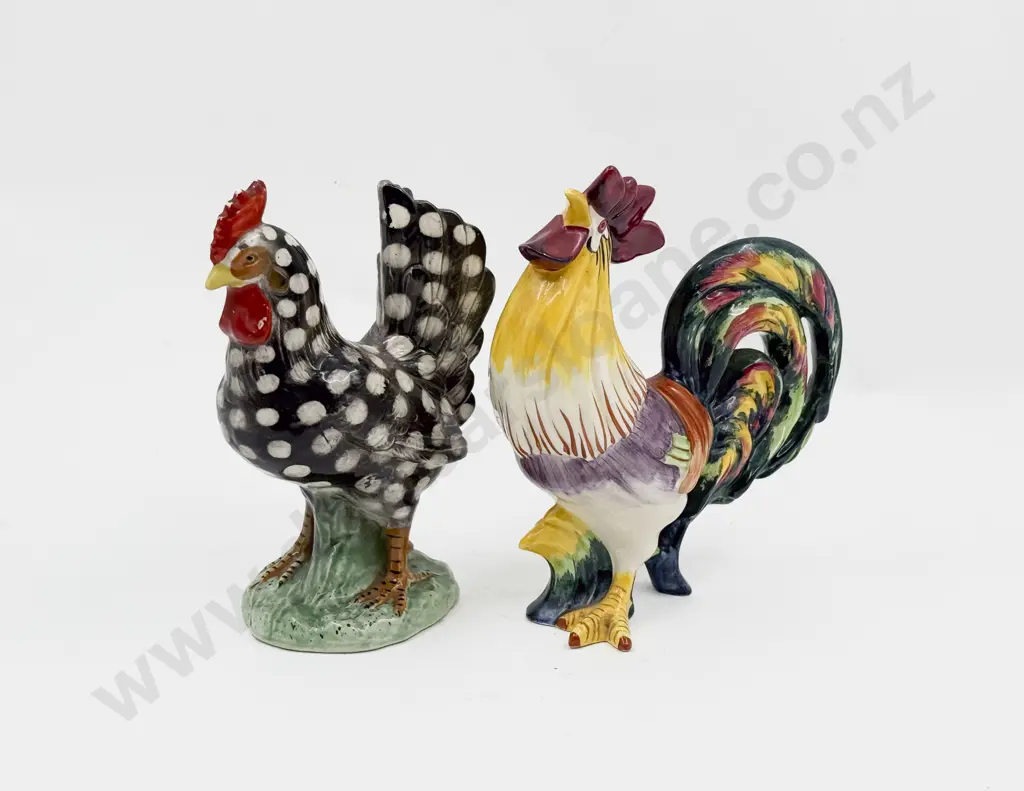 Wedgwood & Co Rooster Model & Unmarked Hen Image 1++