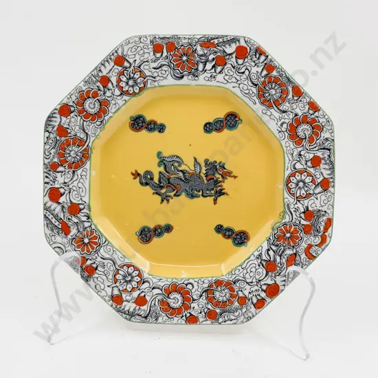 Eight Various Octagonal Faceted Side Plates