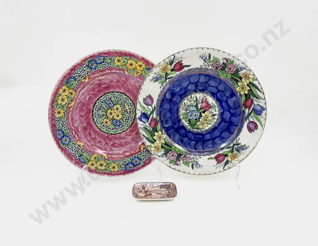 Two Maling Head Rack Plates & Jam Dish Image 1++