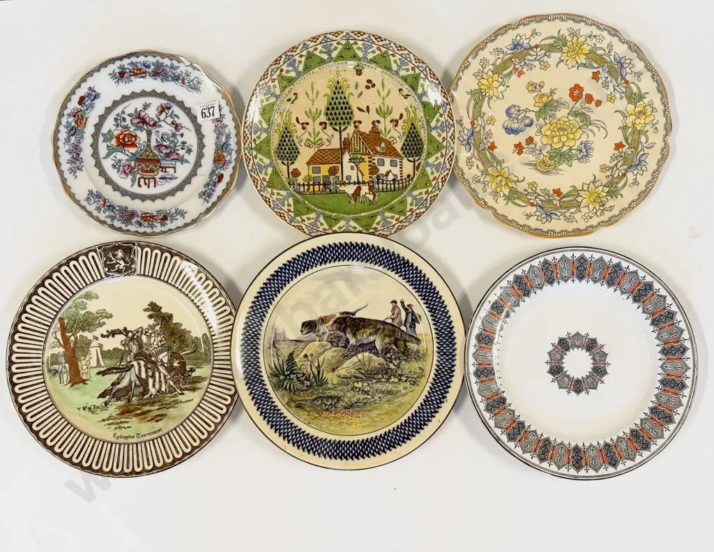 Six Various Royal Doulton Series Ware & Dinner Ware Plates Image 1++
