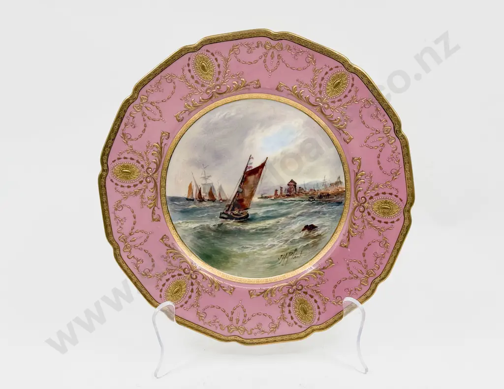 Royal Doulton Hand Painted J H Plant Cabinet Plate Image 1++